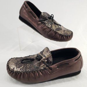 SAS Running Late-X LTD Slip On Loafer Size 8.5 Wide Siren Brown Snake Leather